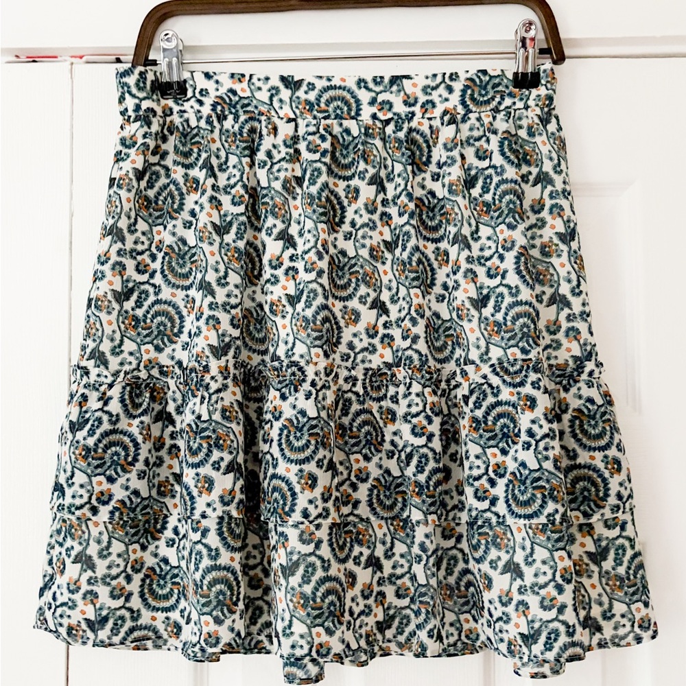 J.‎ Crew Floral Patterned Skirt Size Small EUC